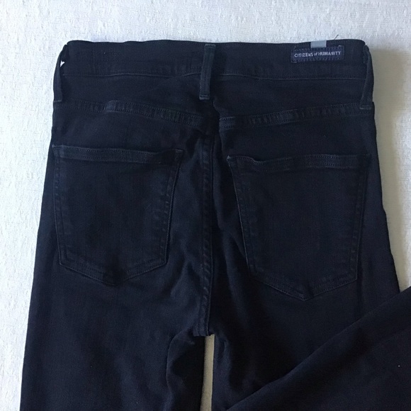Citizen of Humanity Rocket High Rise Skinny Jeans Woman’s Size 25 in Black - Picture 9 of 13